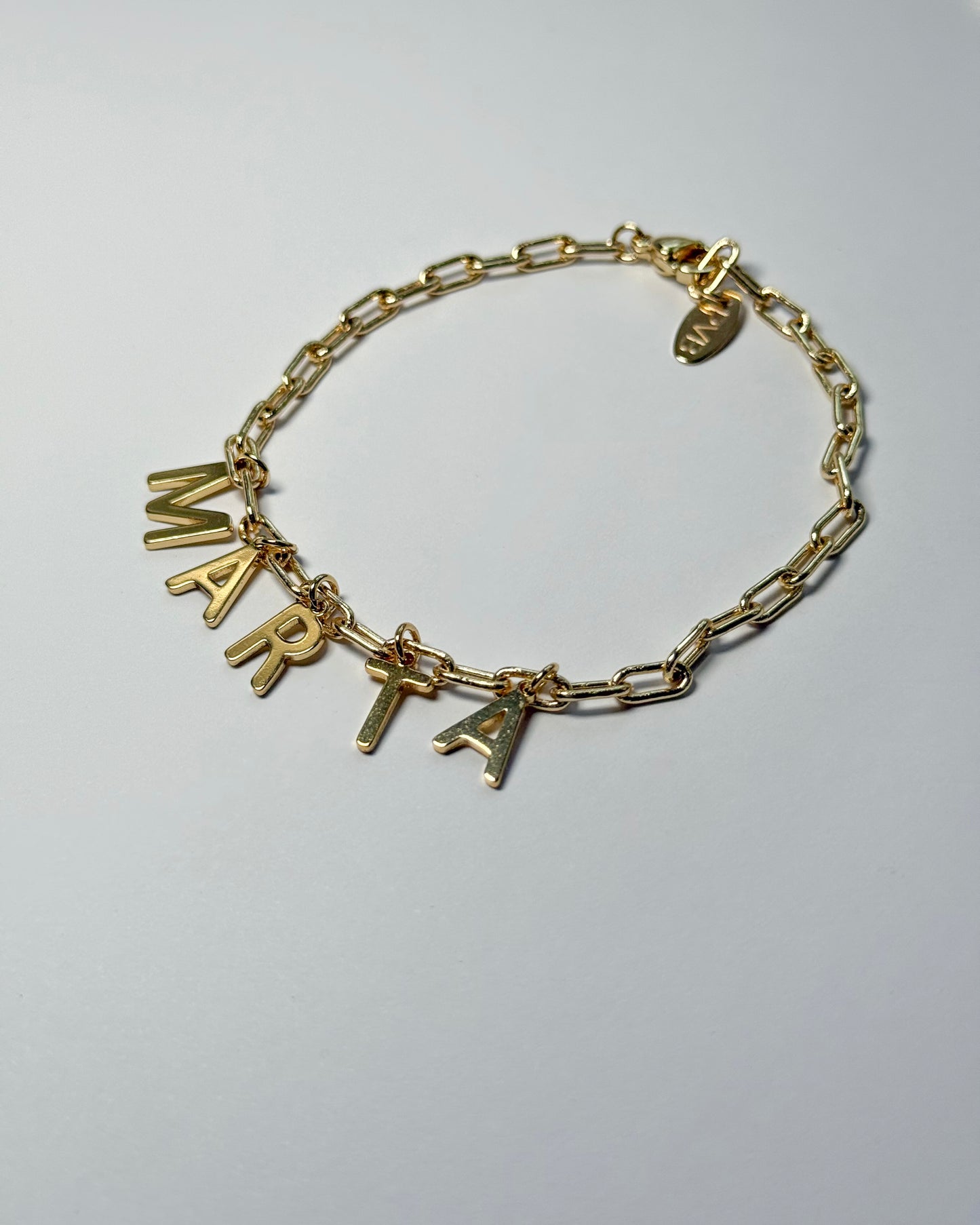 Іменний браслет на ланцюжку