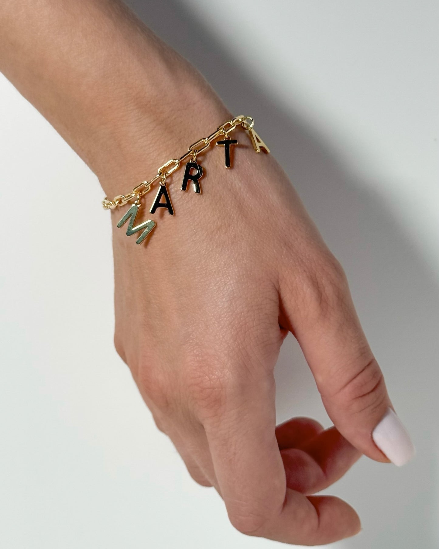 Іменний браслет на ланцюжку